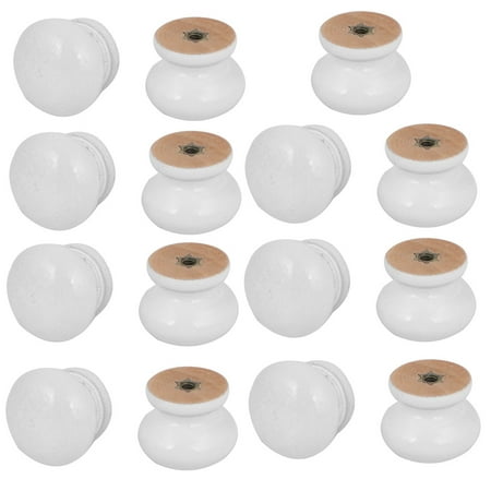Easy Grip Wooden Handle - Kitchen Cupboard Cabinet Door Wooden Pull Knob Grip Handle 27x23mm 15pcs
