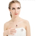 thumbnail image 4 of Broche en Plume de Paon CZ de Style Vintage Grande Blanche-Rouge, 4 of 5