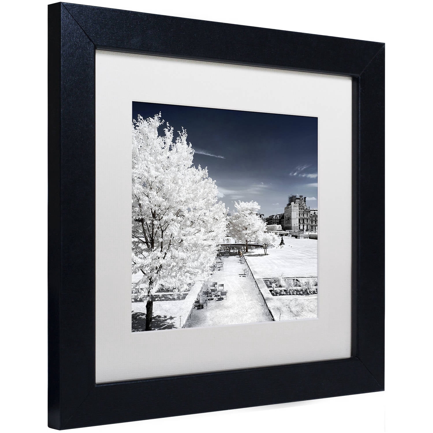 Trademark Fine Art "Another Look at Paris XVIII" Canvas Art by Philippe Hugonnard, White Matte, Black Frame