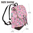 thumbnail image 2 of Easygdp pink Holiday Joy Mochila de Cuero para Mujeres, Bolso de Hombro, Bolsos de Mano de Moda para Trabajo y Viajes, 2 of 4