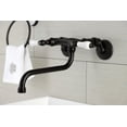 thumbnail image 2 of Kingston Brass KS515ORB Wall Mount Bathroom Faucet, Oil Rubbed Bronze, 2 of 5