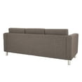 thumbnail image 4 of Pacific Sofa in Cement Gray Fabric with Chrome Legs, 4 of 7