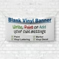 thumbnail image 2 of Blank Vinyl Banner White 13 oz Heavy Duty Vinyl - Multiple Sizes - DIY Banner Signs for Home, School, Business, Store and any Craft Project - Outdoor/Indoor with Metal Grommets (1.5x5 ft), 2 of 6
