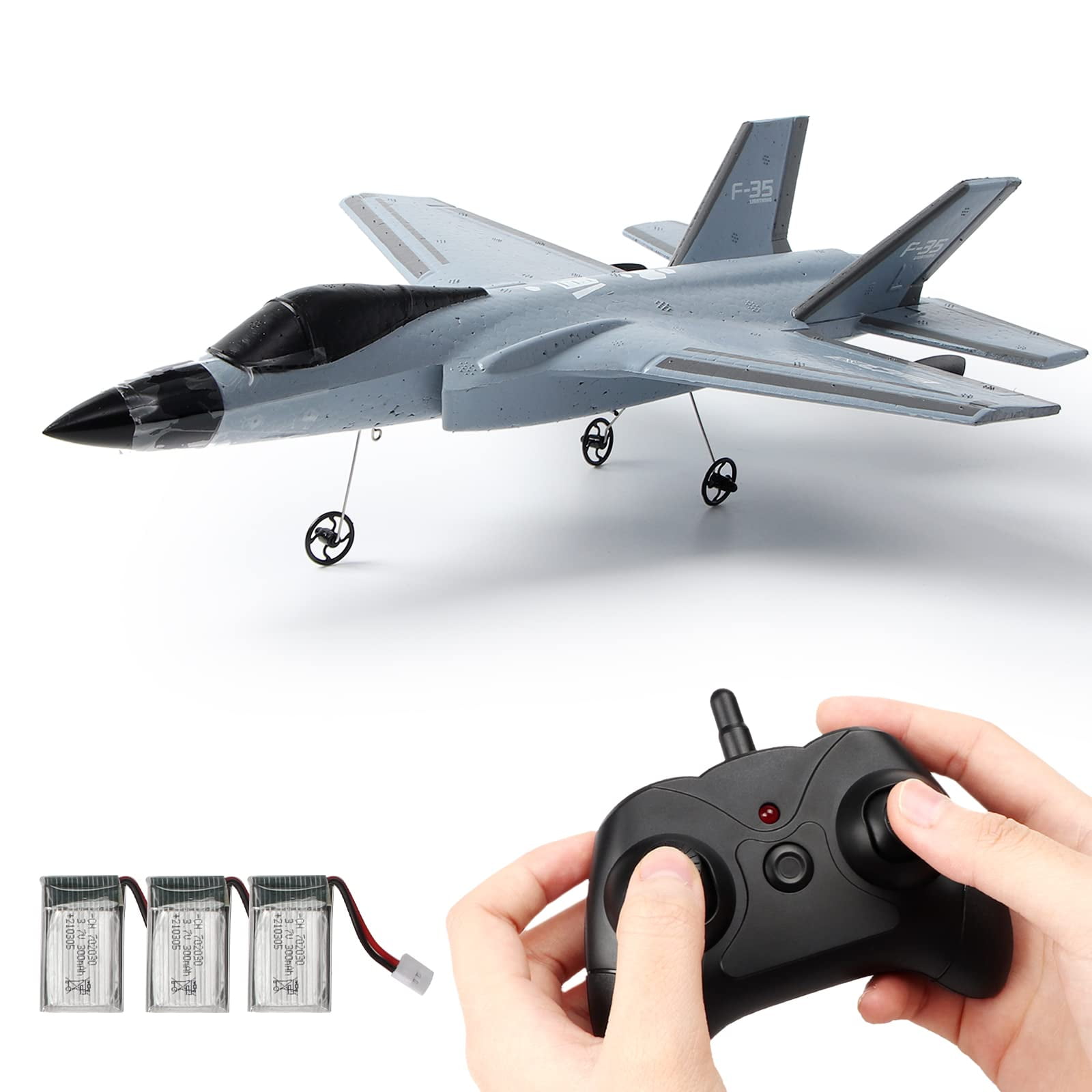 BEHORSE RC Plane F 35 RC Airplane Ready to Fly 2 Channel 2.4Ghz Remote Control Plane Remote Control Airplanes for Kids Boys Girls Adults Beginners