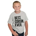 thumbnail image 5 of Best Cousin Ever Family Relatives Crewneck T Shirts Boy Girl Teen Brisco Brands X, 5 of 6