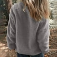 thumbnail image 7 of Baqcunre Women's Clothing, Sherpa Jackets for Women Trendy Zip Up Long Sleeve Winter Fall Casual Warm Fleece Coat Jackets with Pockets Valentines Day Gifts, 1Pc Jacket Gray 2XL, 7 of 7