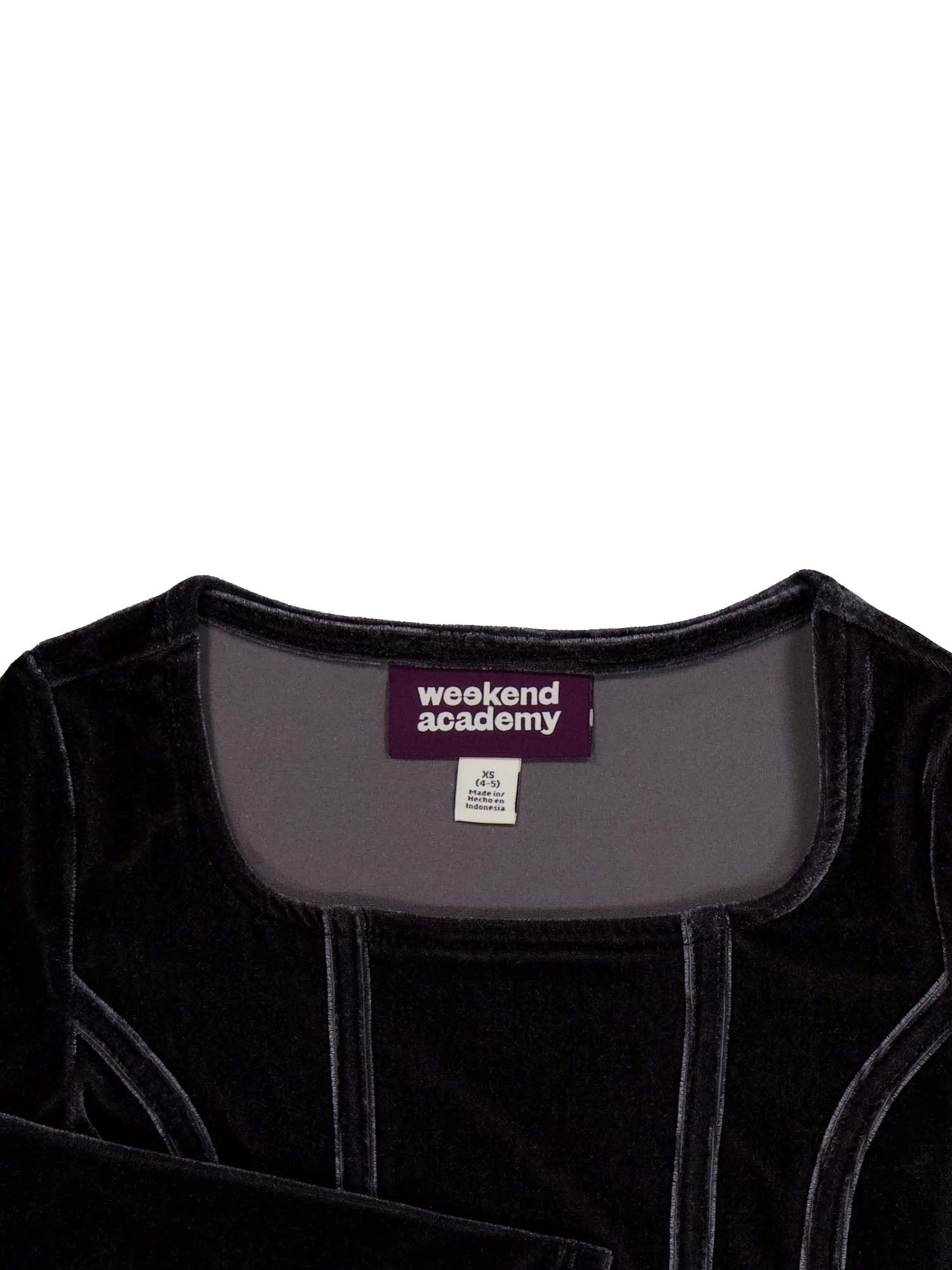Weekend Academy Girls Velvet Corset Top with Long Sleeves, Sizes 4-18