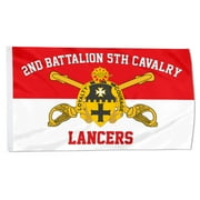 2but 2nd Battalion 5th Cavalry Lancers flag US Army Military Flags Polyester 3x5 FT Indoor Outdoor Banner