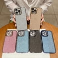 thumbnail image 5 of Compatible with iPhone 14 Pro Max Case Glitter Sparkly Luxury Plating Bumper Transparent Cover Camera Lens Protection Shockproof Case for iPhone 14 Pro Max 5G (6.7 inch) (Black), 5 of 10