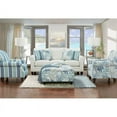 thumbnail image 3 of Southern Home Furnishings Coral Reef Oceanside Cotton Accent Chair - Multi-Color, 3 of 6