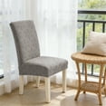 thumbnail image 4 of Fundas elásticas para mesa y sillas de comedor | Fundas semicirculares para sillas de casa, fundas para respaldos de sillas, tela elástica, protegen los muebles, son fáciles de limpiar,, 4 of 8