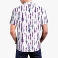 thumbnail image 4 of Daiia Lavender Flowers Pattern Men’s Polo Shirts,Solid Deck Shirt,Classic Fit, Breathable Cotton Polo for Casual and Sport Wear-X-Large, 4 of 9