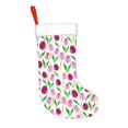 thumbnail image 2 of Honeii Tulips Flowers for Christmas Stocking,Large Xmas Stocking,Holiday and Family Stocking for Fireplace Christmas Holiday Party Decoration, 2 of 7