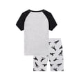 thumbnail image 3 of QEFJNO 3-10Y Kids Boys Pajamas Set Soft Viscose 2PCS Short Sleeve Sleepwear for Toddler Boys Dinosaur Pjs Summer, 3 of 13