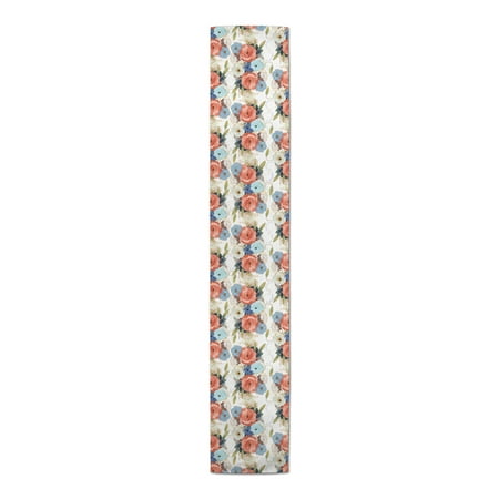 

Creative Products Colorful Flowers 16x72 Poly Twill Table Runner