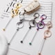 thumbnail image 4 of 2 llaveros para mujer y hombre, bolso de mano, llavero de metal de color, llavero novedoso, 4 of 5