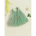 thumbnail image 3 of Suealasg Toddler Girls Princess Dress 6M 9M 1T 2T 3T Sleeveless 3D Flower Tulle A-line Dresses Infant Baby Girls Summer Party Dress, 3 of 7