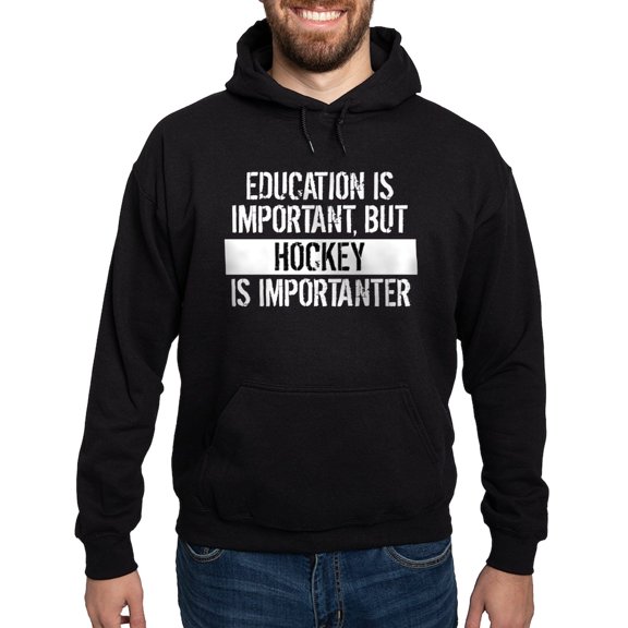 CafePress - Hockey Is Importanter Hoodie - Pullover Hoodie, Classic, Comfortable Hooded Sweatshirt