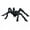 C, variant on Big Black Hairy Spider Prop with Scary Red Eyes for Halloween Outside Decoration Yard Porch Tree and Haunted House Spooky Party Supplies, 30 Inch