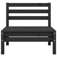 thumbnail image 3 of vidaXL Garden Middle Sofas 4 pcs Black Solid Pinewood, 3 of 6