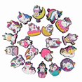 thumbnail image 4 of 20 piezas de adornos para sandalias de zuecos en 3D (unicornio), adornos para zapatos, bonitos adornos para zapatos, pulseras de sandalias y zuecos DIY, 4 of 5