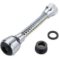 thumbnail image 2 of Water Faucet Filter for Kitchen Sink, Extendable Spray Aerator, 5.5 in Length, Chrome-Plated Body, Rubber Gasket, Threaded Adapter, 1 Pc, 2 of 7