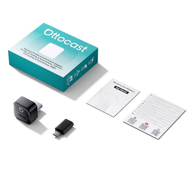 Ottocast Mini Pico Wireless CarPlay Adapter/ Android Auto,2 in 1