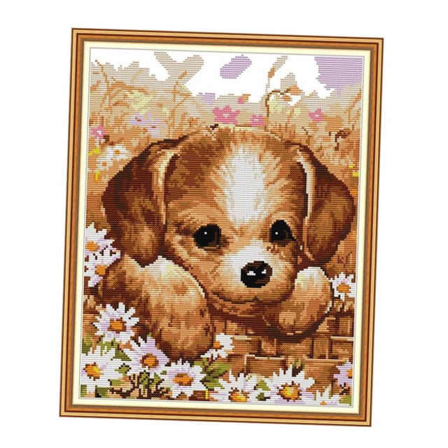 DIY Stamped Cross Stitch s Preprinted Pattern Counted Embroidery 39x48cm 11CT