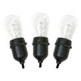 thumbnail image 2 of Vickerman 12 Multi-Colored Transparent S14 LED Christmas Light Set, Black Wire, 2 of 2