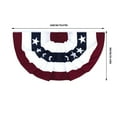 thumbnail image 5 of Dopebox Deals of the Day Clearance 6PC Bunting Half Fan Banner Decoration Indoor/Outdoor Pleated Fan-Shaped Flag, Holiday Decorations (D), 5 of 5