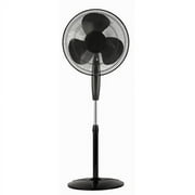 Optimus 18" Black Oscillating Stand Fan with Remote Control