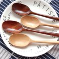thumbnail image 2 of MEIBUTYUP 2-Piece Brown Plastic Wooden Spoon Set with Handle for Mixing, Serving, and Cooking in Home Kitchen, 2 of 8
