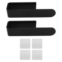 Kilisky Self Adhesive Hand Towel Holder U Shaped Space Saving Acrylic Wall Mounted Hand Towel Bar Towel Ring for Bathroom Black