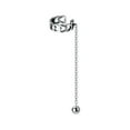 thumbnail image 6 of K-KED 1 pcs 925 Sterling Silver Hollow Heart & Ear Cuff with Trace Chain Earrings, 6 of 6