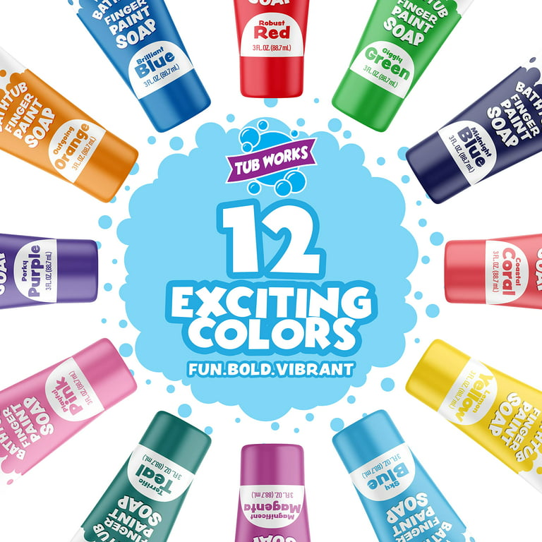 Crayola Bathtub Finger Paint Soap 3 Pack New Vibrant Colors