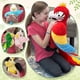 thumbnail image 3 of Animal de peluche Tezituor, loro guacamayo, con bebés, 45 cm, navideño, 3 of 9