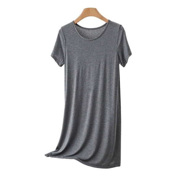 Fjofpr Nightgowns for Women Soft Cotton Short Sleeve Women Fashionable Summer Short Style Thin Home Dress Casual Outerwear Sleeping Dress Home Clothes