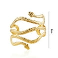 thumbnail image 6 of Eosunjian Women Bangle Cool Hip Hop Punk Personality Open Adjustable Twining Snake Arm Bracelet Armlet Armband Fashion Jewelry Silver, 6 of 13