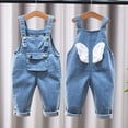 thumbnail image 5 of Ruyang Kids Toddlers Overalls Solid Adjustable Strap Loose Fit Jumpsuits Boys Girls Trendy Cotton Casual Rompers All-Season, 5 of 6