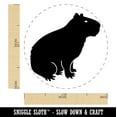 thumbnail image 2 of Capybara Rodent Silhouette Self-Inking Rubber Stamp Ink Stamper - Black Ink - Medium 1 Inch, 2 of 7