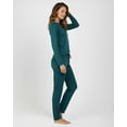thumbnail image 6 of Real Essentials 2 Pack: Women's Comfy Pajama Sets - Short & Long Sleeve Ladies Loungewear Sleepwear PJs (Available In Plus), 6 of 8