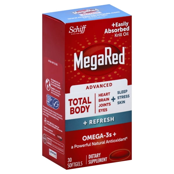 MegaRed Advanced Total Body Refresh Omega 800mg 30 ea