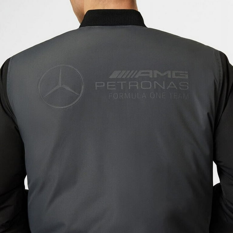 Mercedes Amg Petronas F1 Team Mens Bomber Grey And Black