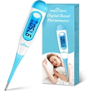 Easy@Home Digital Basal Thermometer for Women’s Fertility and Ovulation Tracking, Includes Battery and Storage Case, Adult