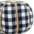 thumbnail image 6 of Northlight Buffalo Plaid Fall Harvest Pumpkin with Weathered Stem - 7.75" - Blue, 6 of 7