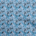 thumbnail image 1 of oneOone Georgette Viscose Tissu Bleu Clair Abstrait Matériel de Robe Tissu Imprimé Tissu au Mètre 42 Pouces de Large, 1 of 5