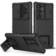 thumbnail image 2 of Funda de teléfono para Samsung Galaxy S23/S22, carcasa de cámara deslizante con soporte, resistente, grado militar, a prueba de golpes, parachoques resistente qym unisex, 2 of 2