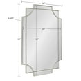 thumbnail image 5 of Kate and Laurel Minuette Glam Wall Mirror, 24 x 36, Silver, Elegant Traditional Home Decor With A Boho Charm, 5 of 8