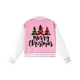 thumbnail image 6 of Staki Kids Girls Christmas Hooded Sweatshirt Toddler Girls Hoodie Cotton Casual Christmas Graphic Sweatshirt Lightweight Outerwear(Pink,11-12 Years), 6 of 7
