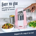 thumbnail image 6 of Nostalgia Retro Can Opener, Electric Can Opener with Built-in Knife Sharpener and Bottle Opener, Pink, 6 of 7